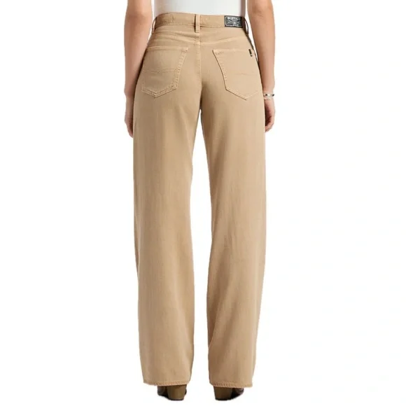 NWT Buffalo David Bitton High Rise Wide Leg Addie Women's Pants, Almond Beige - Picture 3 of 6